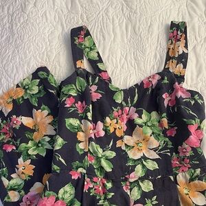 Old Navy Dark Floral Print Dress